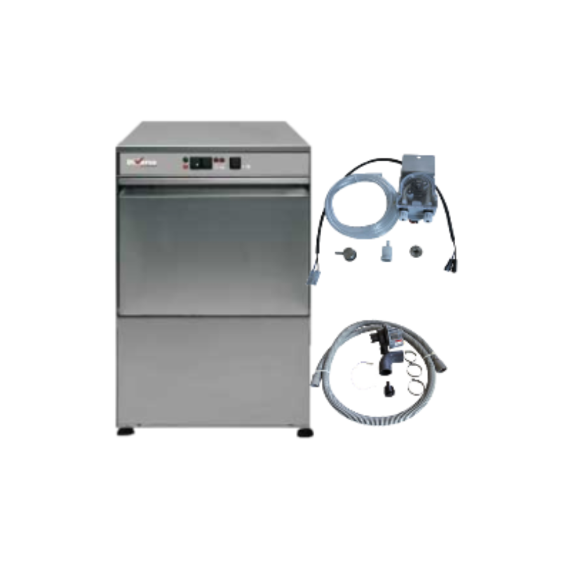 Lave-vaisselle panier 500x500 mm, avec pompe décharge Kit doseur détergent liquide