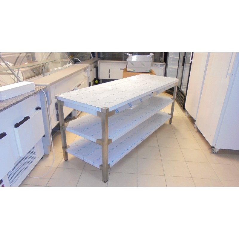 2000x800 mmTABLE DE TRAVAIL AVEC 2 SOUS-TABLETTE