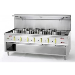 Fourneau wok 7 brûleurs...