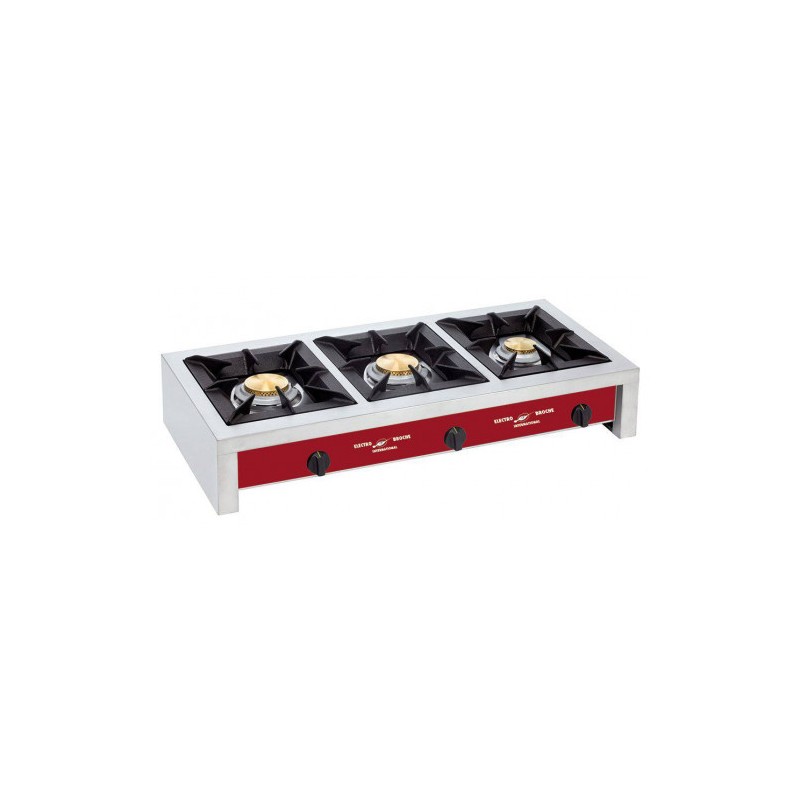Réchaud de table - 3 feux vifs (7+5+7 kW)
