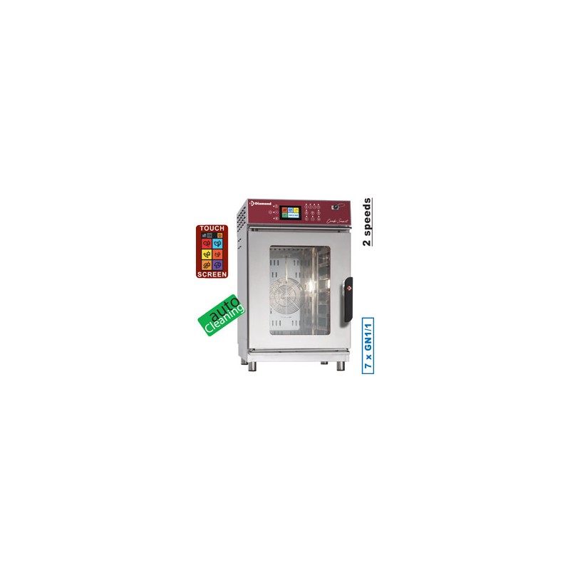 Four vapeur/convection électrique, 11x GN1/1 Touch Screen + Auto-Cleaning