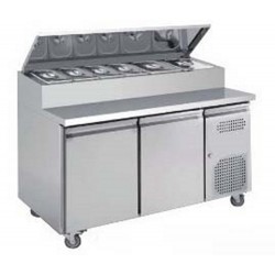 TABLE FASTFOOD 2 PORTES BAC...