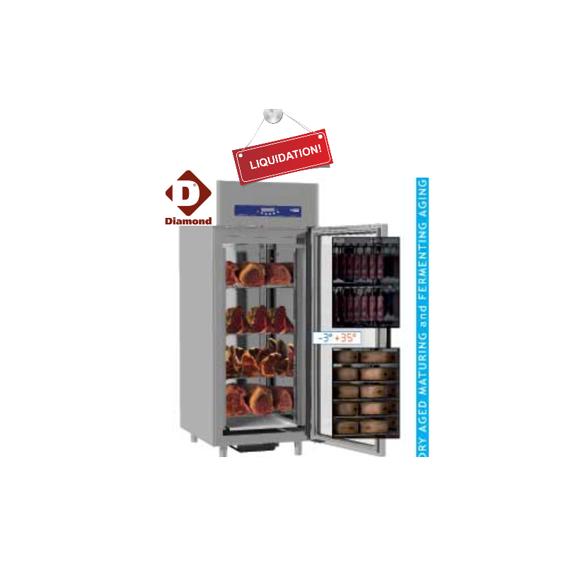 Armoire de maturation 850 Lit. ventilée, 1 porte vitrée, 20x GN 2/1 Gold Line PLUS