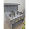 Fourneau wok 3 brûleurs avec rideau d’eau