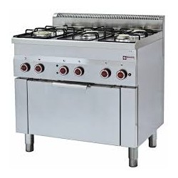 Fourneau 5 feux gaz et four...