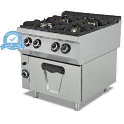 Fourneau 4 feux avec four