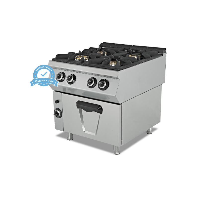 Fourneau 4 feux avec four