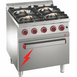 Fourneau 4 feux vifs gaz,...