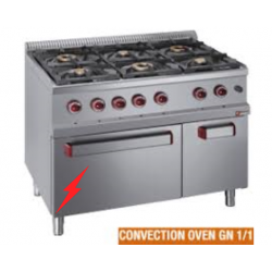 Fourneau gaz 6 feux vifs,...