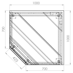 SERIE 700 ARMOIRE ANGULAIRE