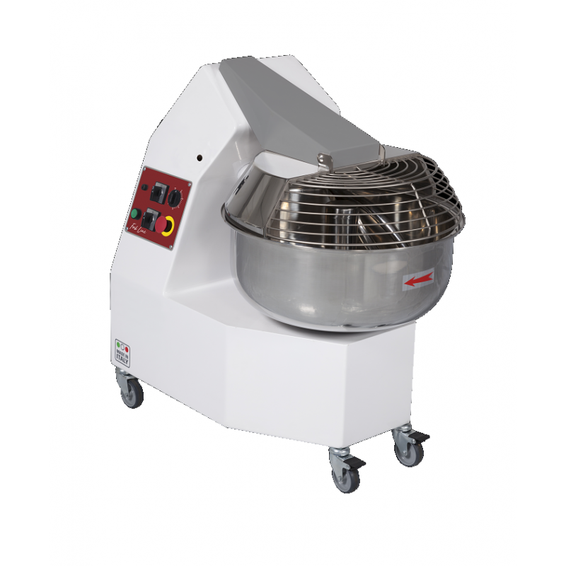 Pétrins à fourche 60 Kg. 2 vit. - Timer, 2 roues + 2 vérins