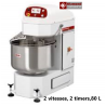 Pétrin à spirale automatique, 2 vitesses, 2 timers, 40 Kg