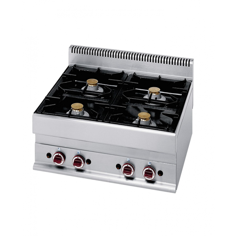 Cuisinière gaz 4 feux vifs -Top- Alpha 650