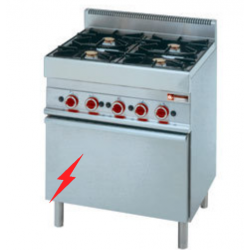 Fourneau gaz 4 feux vifs,...