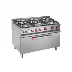 Fourneau 6 feux sur MAXI...