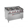 Fourneau 6 feux sur MAXI four gaz Master 900