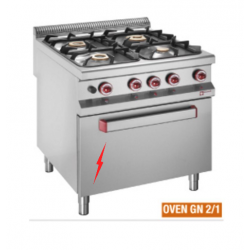 Fourneau 4 feux gaz, four...