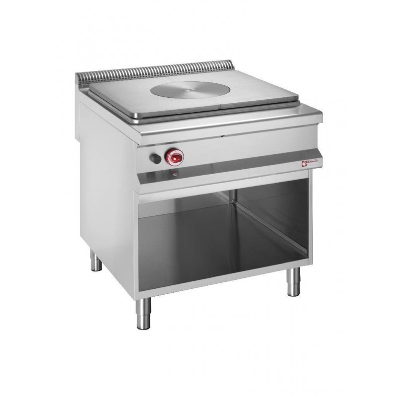 Fourneau taque coup de feu gaz, armoire ouverte Master 900