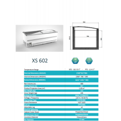 1500 mm CONGELATEUR COFFRE AVEC COUVERCLES COULISSANTS VITRES BOMBES