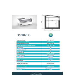 2008mm COFFRE NÉFATIF A COUVERCLES COULISSANTS VITRES BOMBES ET VITRE FRONTAL