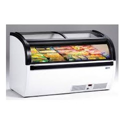 Conservateur panoramique pour surgelés, vitres coulissantes