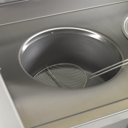 Friteuse bertrand au gaz - 1 cuve ronde