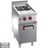 Friteuse gaz 2 cuves de 7 litres sur armoire Optima 700