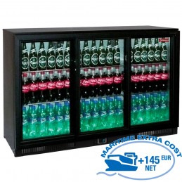 ventilé, 3 portes coulissantes  Refroidisseur de bouteilles ventilé,