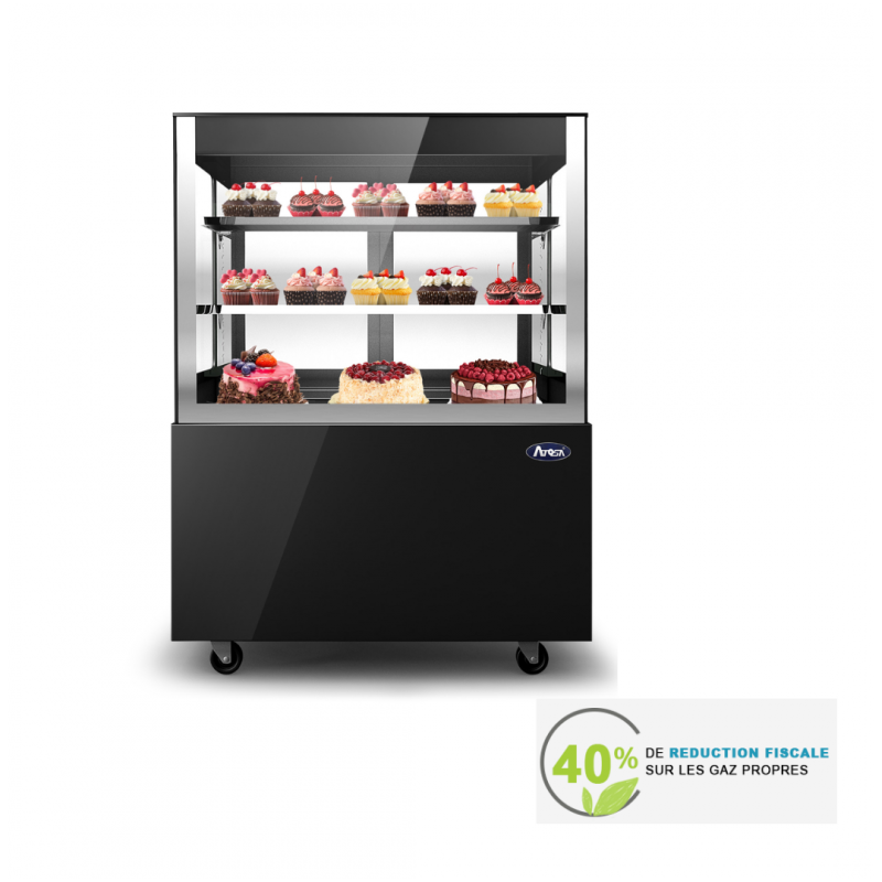 Vitrine réfrigéré patisserie noir ou blanche éclairage led