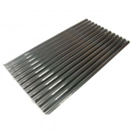 Grill pierre de lave, module 1/2, grille "2 faces" acier inox, armoire ouverte