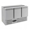 FRIGO SALADETTE 3 PORTES AVEC COUVERCLE INOX