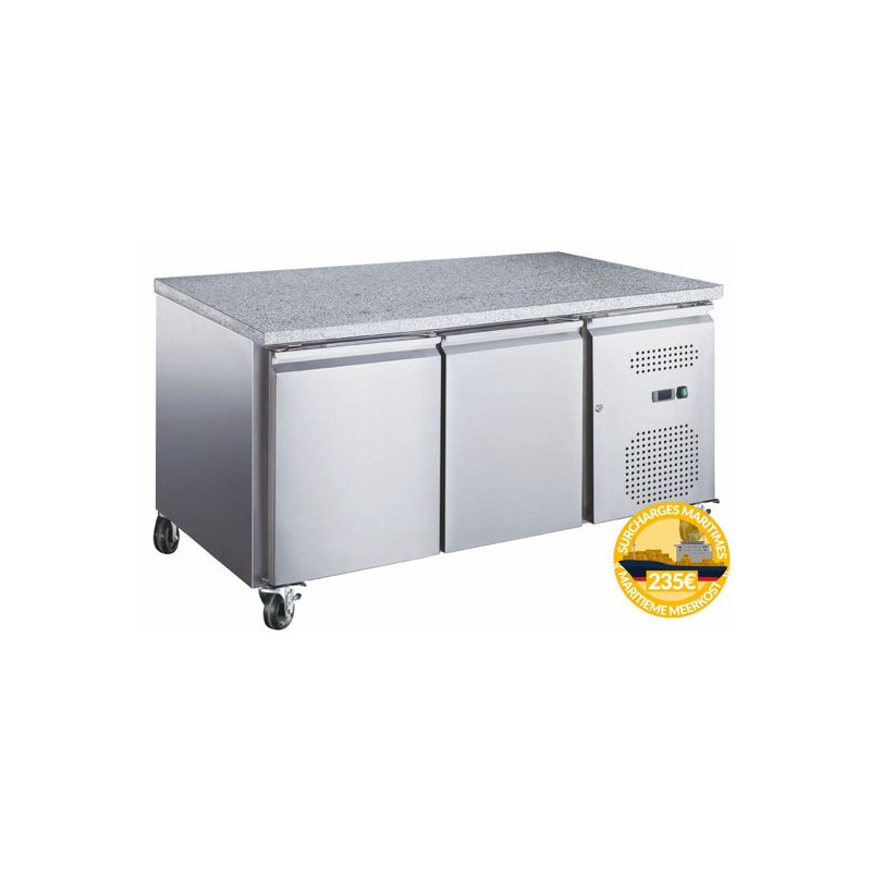 table refigeré patisserie  avec plan granite