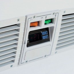 Conservateur panoramique pour surgelés, vitres coulissantes