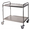 Chariot de service 2 niveaux démontable 80 cm
