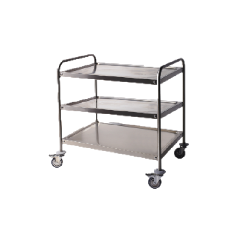 Chariot de service 3 niveaux démontable 80 cm