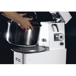 22 L Pétrin à spirale pizza et pain tête relevable cuve amovible 2 vitesses