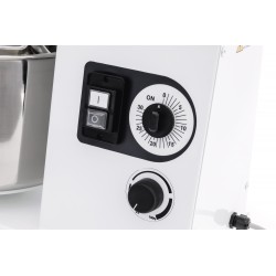 52 L Pétrin à spirale pizza et pain tête relevable cuve amovible 2 vitesses