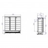 RÉFRIGÉRATEUR 3 PORTES EN VERRE